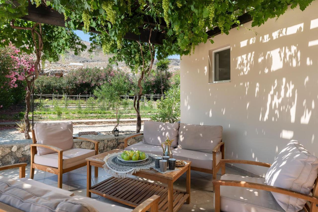 Lindos Villa Fadia With Private Pool Exterior foto